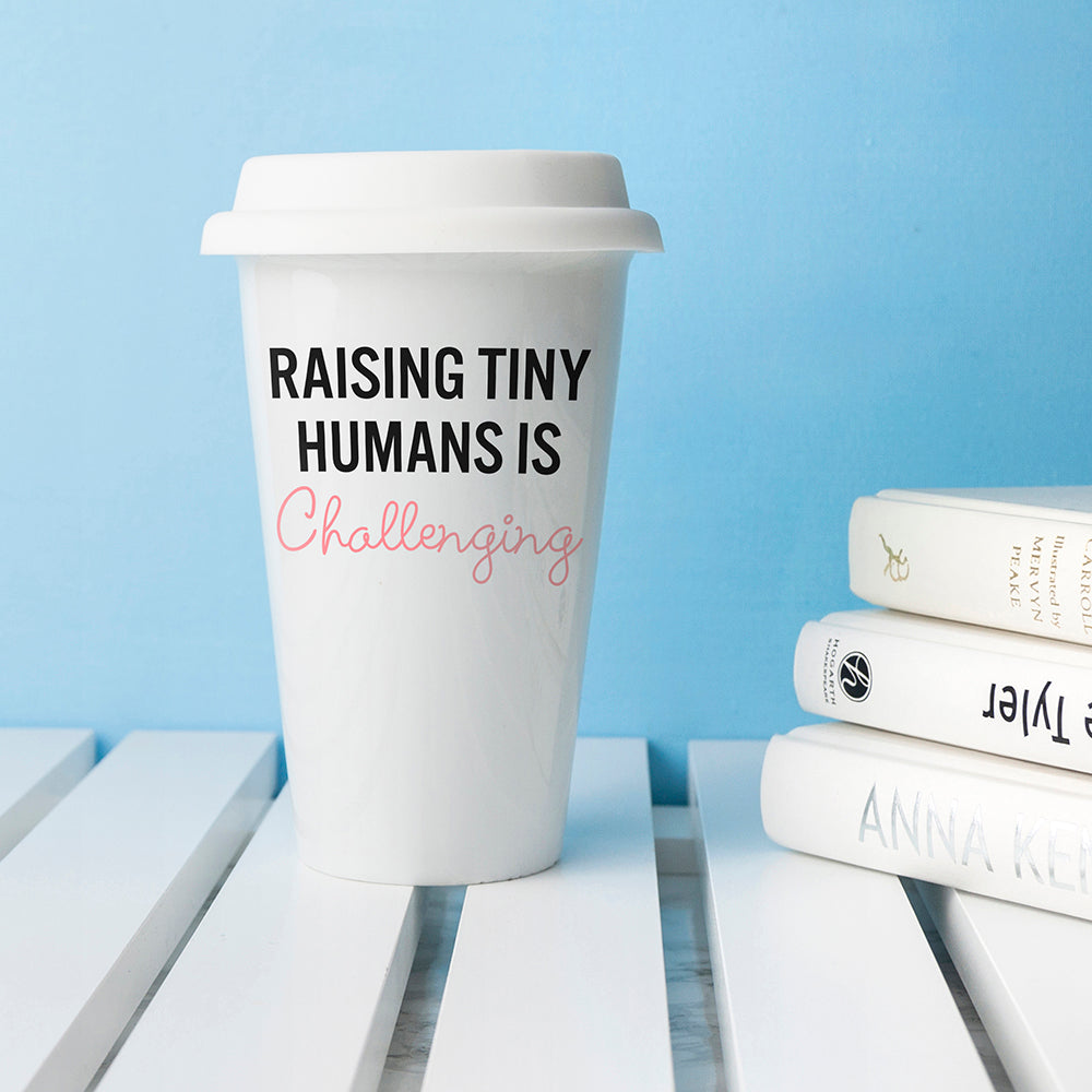Personalised Tiny Humans Ceramic Travel Mug
