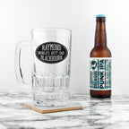 Oval Design Beer Glass Tankard