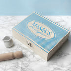 Personalised Retro Stripe Recipe Box