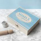 Personalised Retro Polka Dot Recipe Box