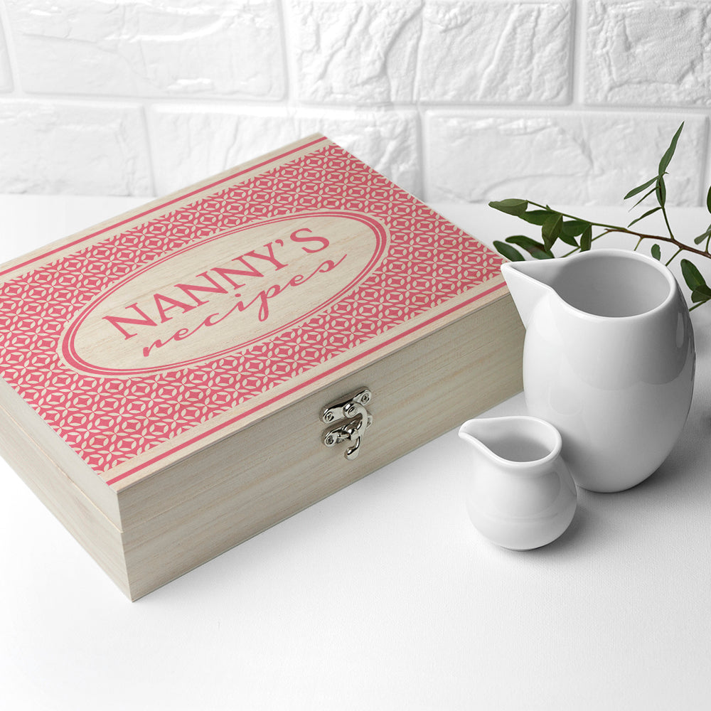 Personalised Geometric Recipe Box