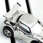 Personalised Silver Plated Sports Car Money Box