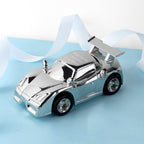Personalised Silver Plated Sports Car Money Box