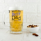 Personalised World's Best Dad Beer Glass Tankard