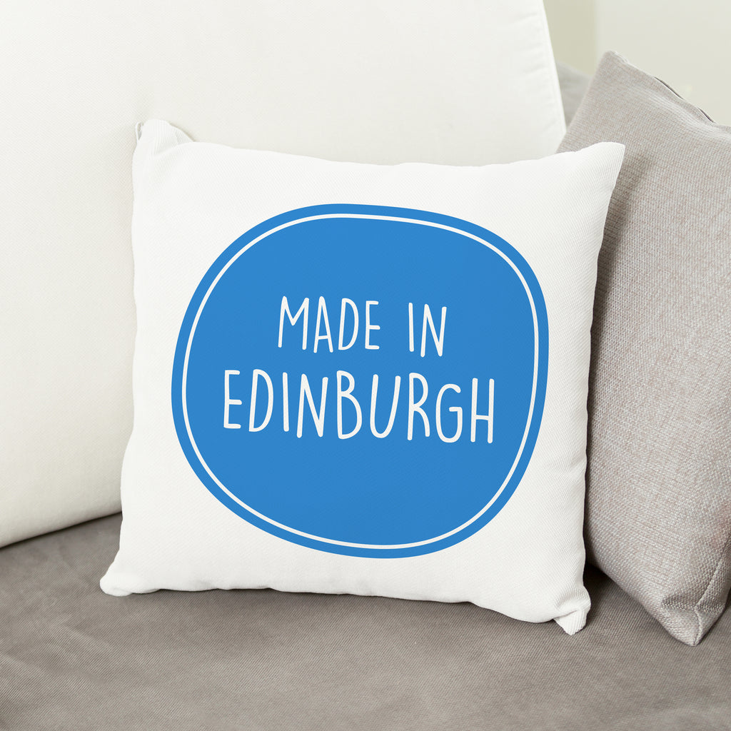Personalised Made In Cushion Cover