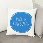 Personalised Made In Cushion Cover