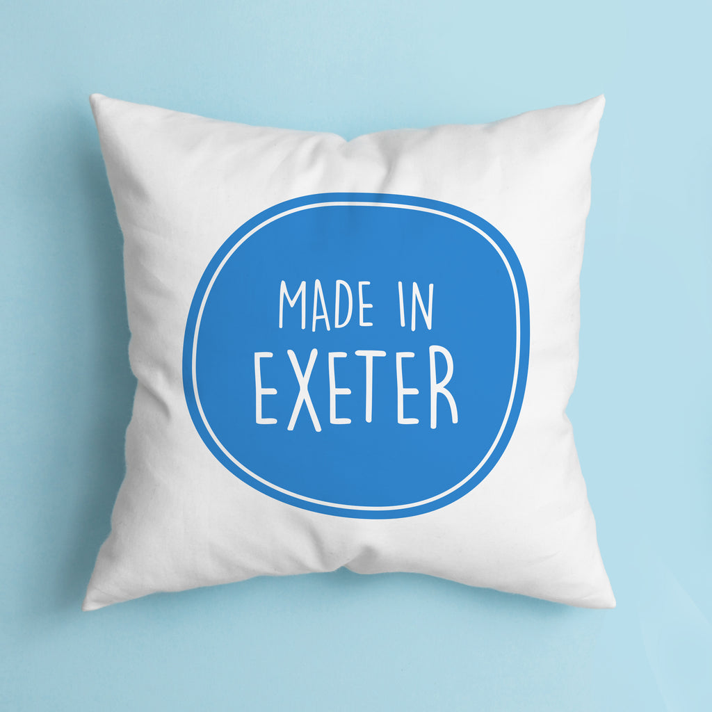 Personalised Made In Cushion Cover