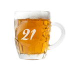 Personalised Birthday Dimpled Beer Glass