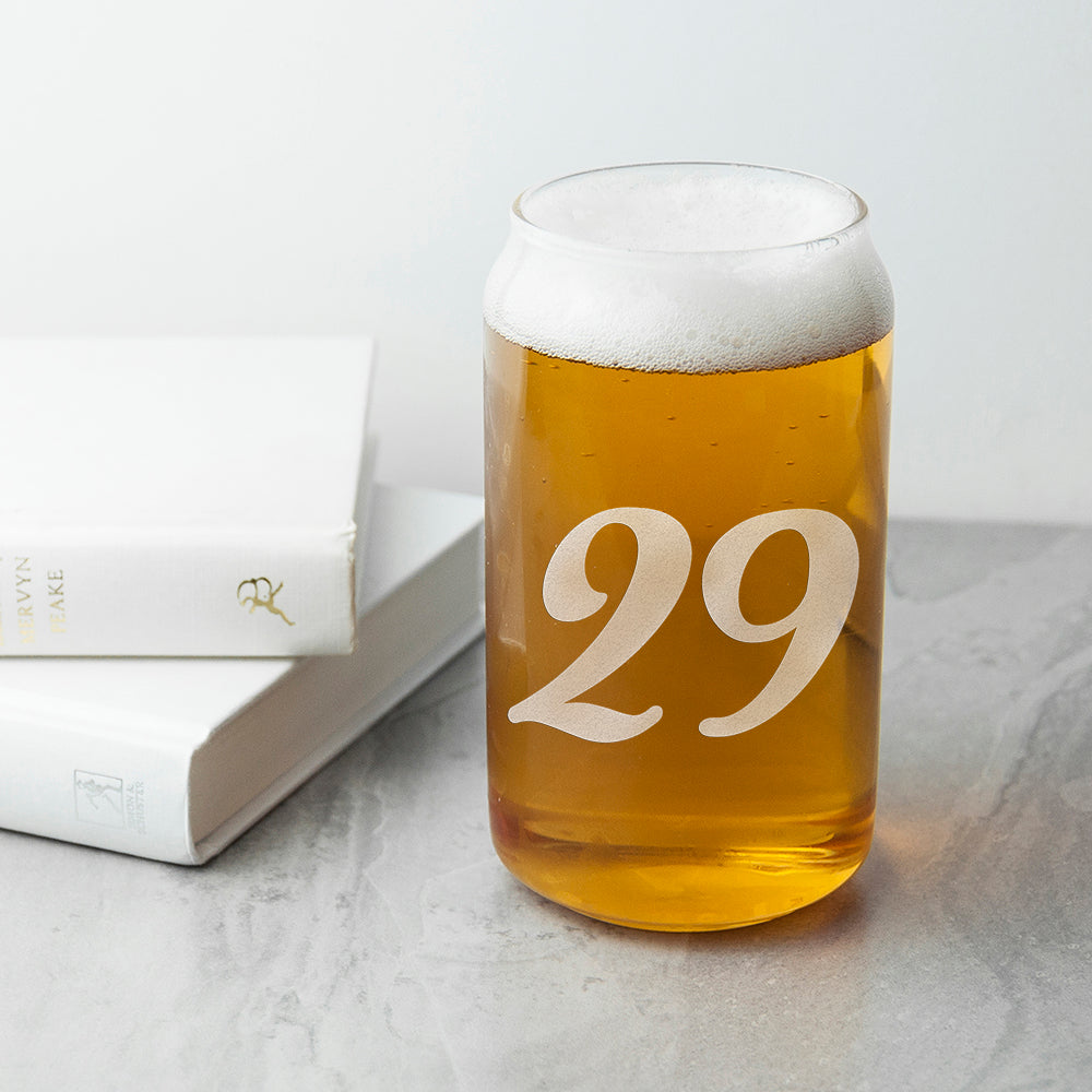 Personalised Birthday Can Glass
