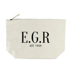 Personalised Men's Wash Bag in Cream