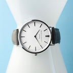 Men's Modern-Vintage Personalised Leather Watch In Ash