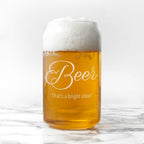 Personalised Bright Idea Can Glass