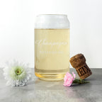 Personalised Bright Idea Can Glass