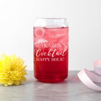 Personalised Happy Hour Can Glass