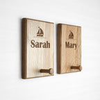 Personalised Ship Peg Hook