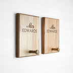 Personalised Couples Peg Hook Set