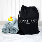 Personalised Black Boot Bag