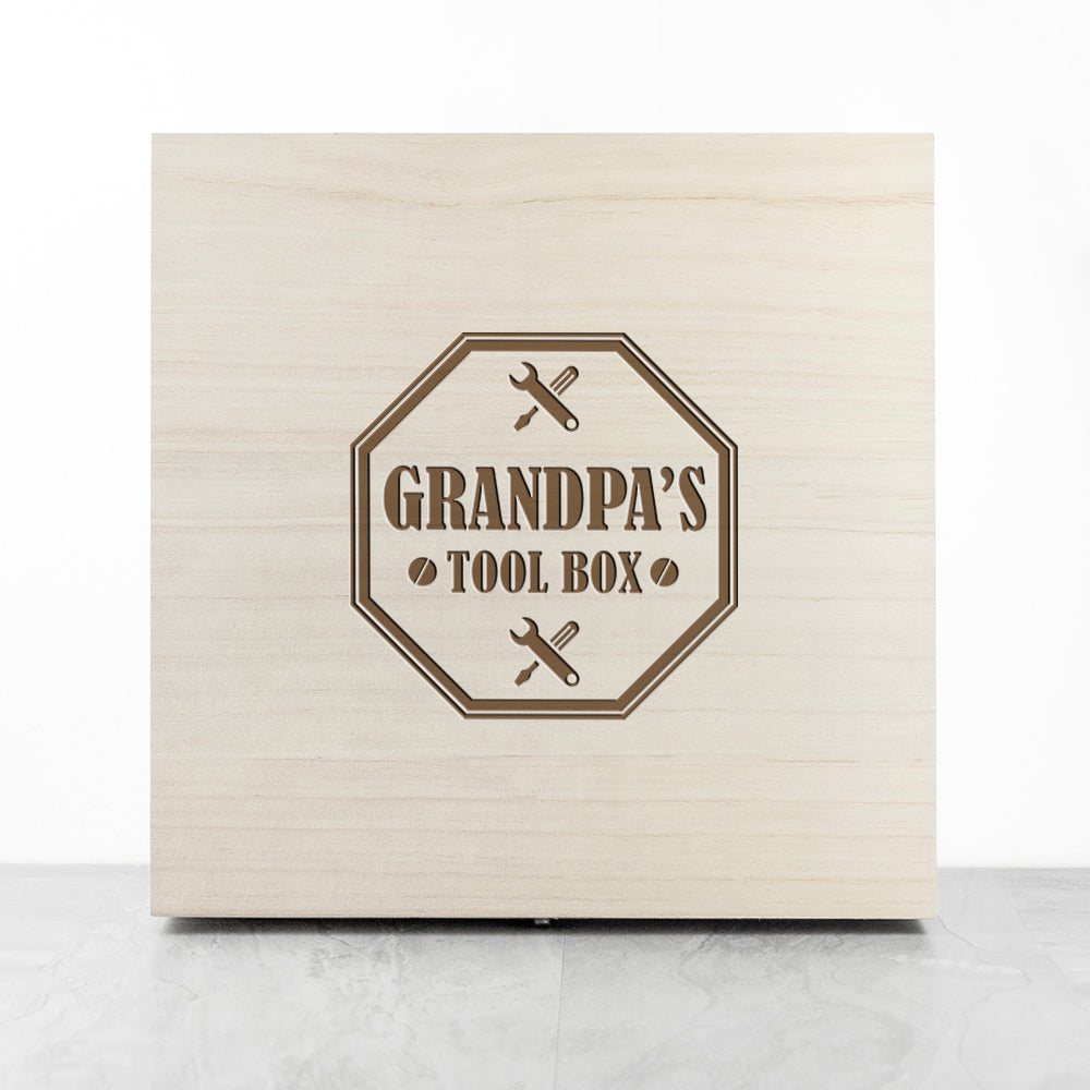 Personalised Dad's Emblem Tool Box