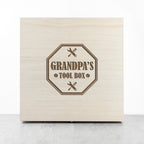 Personalised Dad's Emblem Tool Box