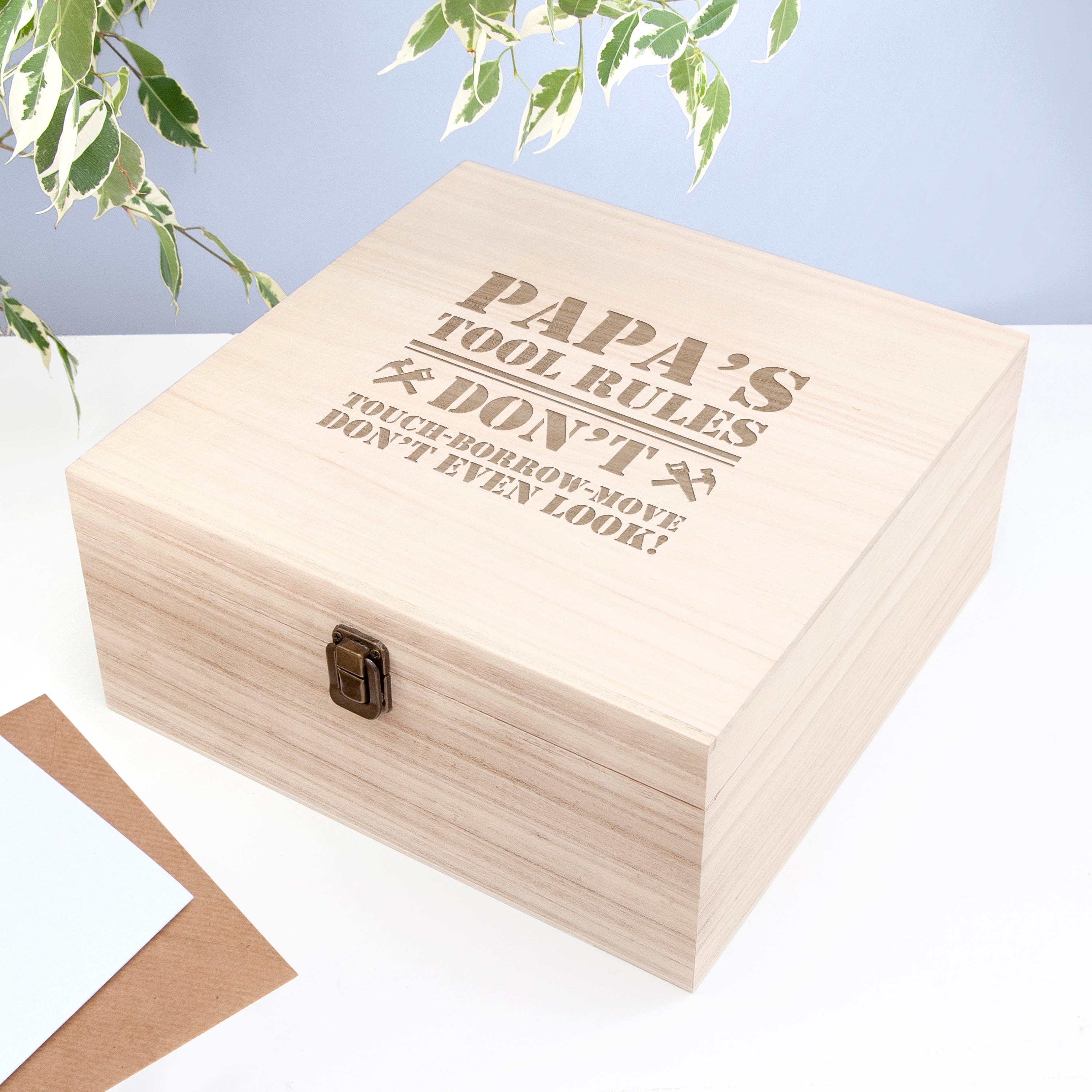 Personalised His Tools His Rules Tool Box