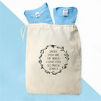 Personalised Daddy and Me Here Comes Trouble Blue T-Shirts