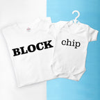 Personalised Daddy and Me Chip off the Old Block Set