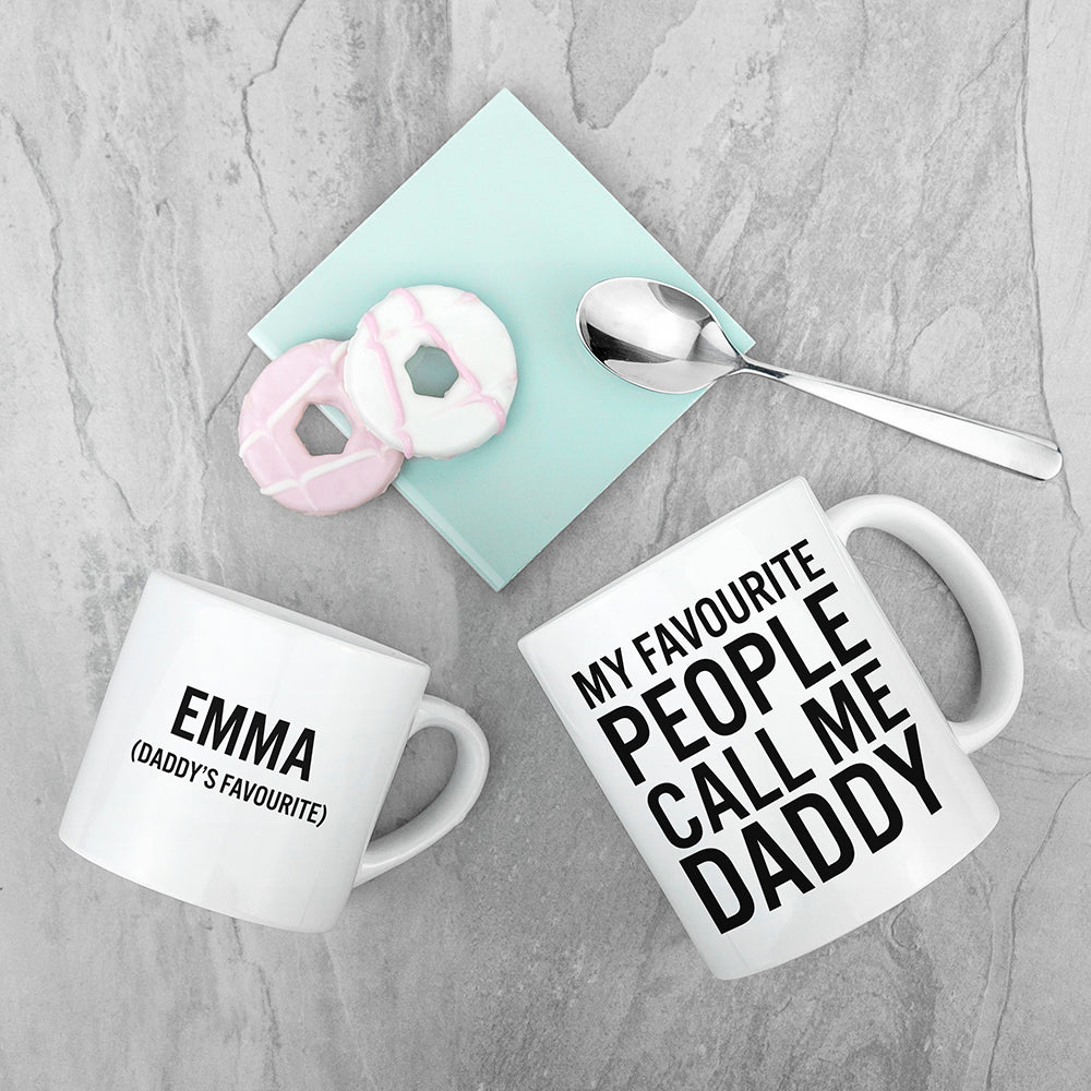 Personalised Daddy & Me Favourite People Mugs