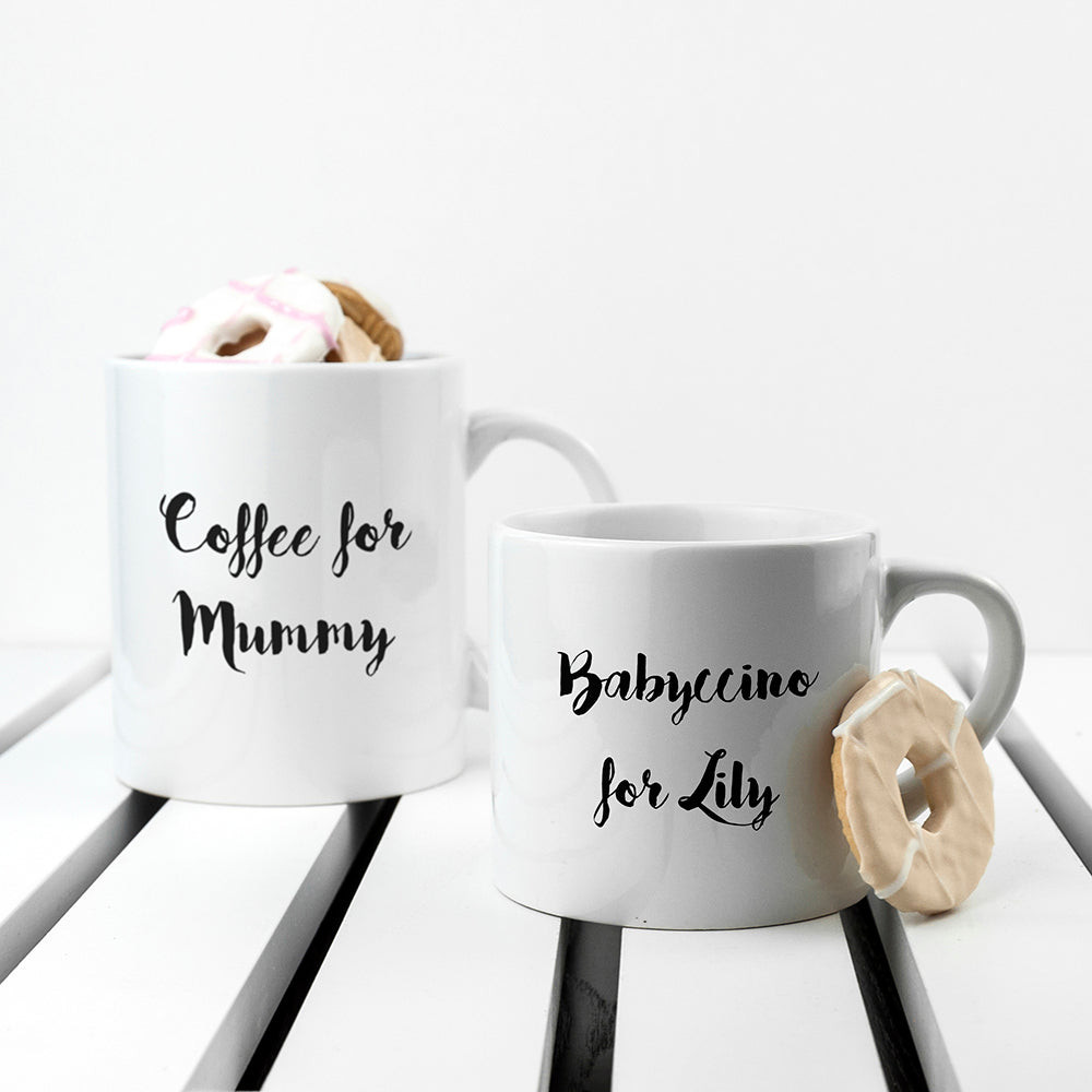 Personalised Mummy & Me Coffee and Catch Up Mugs