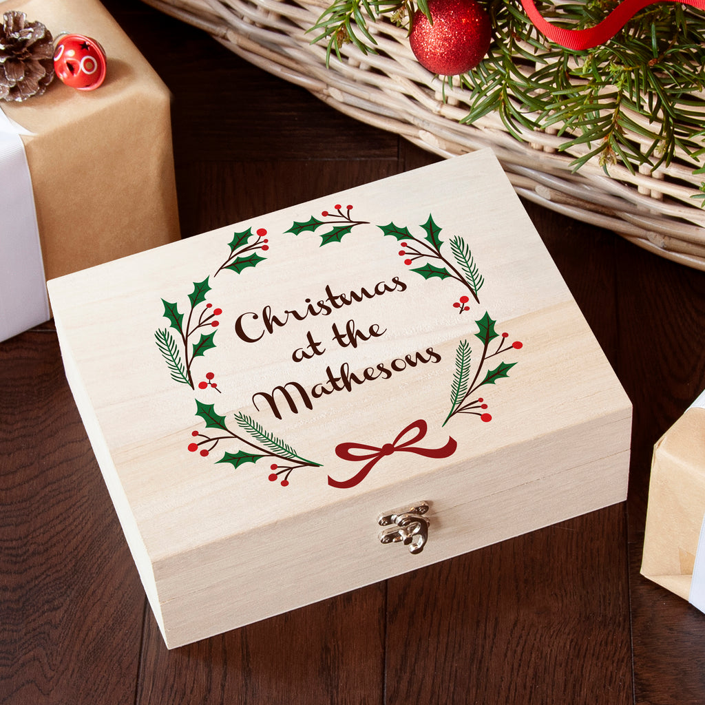 Personalised Jolly Holly Christmas Eve Box