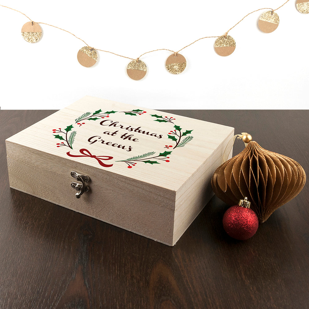 Personalised Jolly Holly Christmas Eve Box