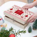 Personalised Festive Scandi Print Christmas Eve Box