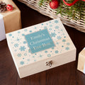 Personalised Ice Blue Snowflake Christmas Eve Box