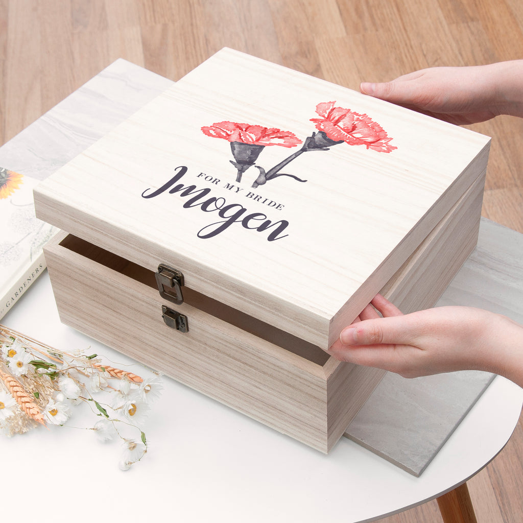 Personalised For My Bride on Our Wedding Day Box