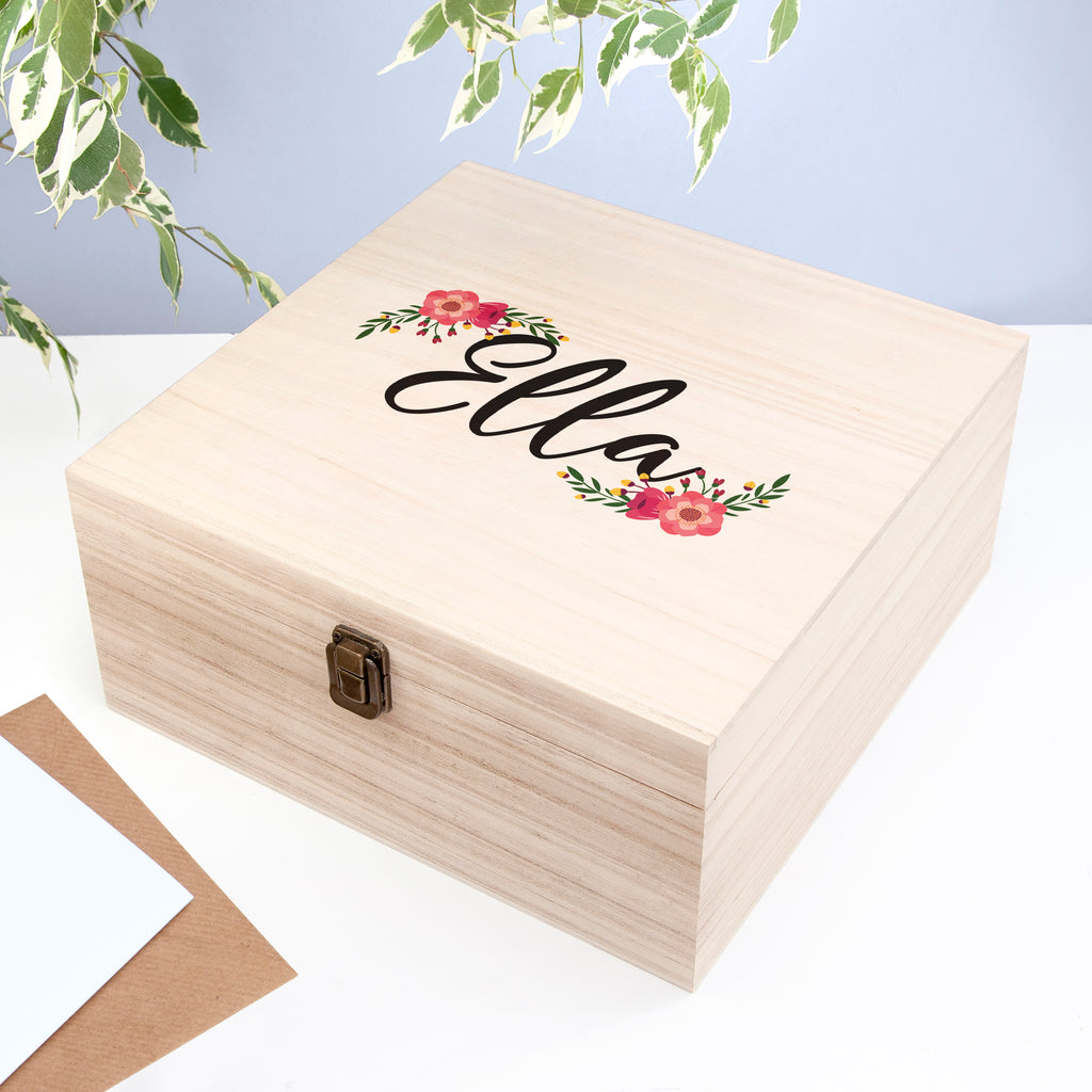 Personalised Floral Bridesmaid Box
