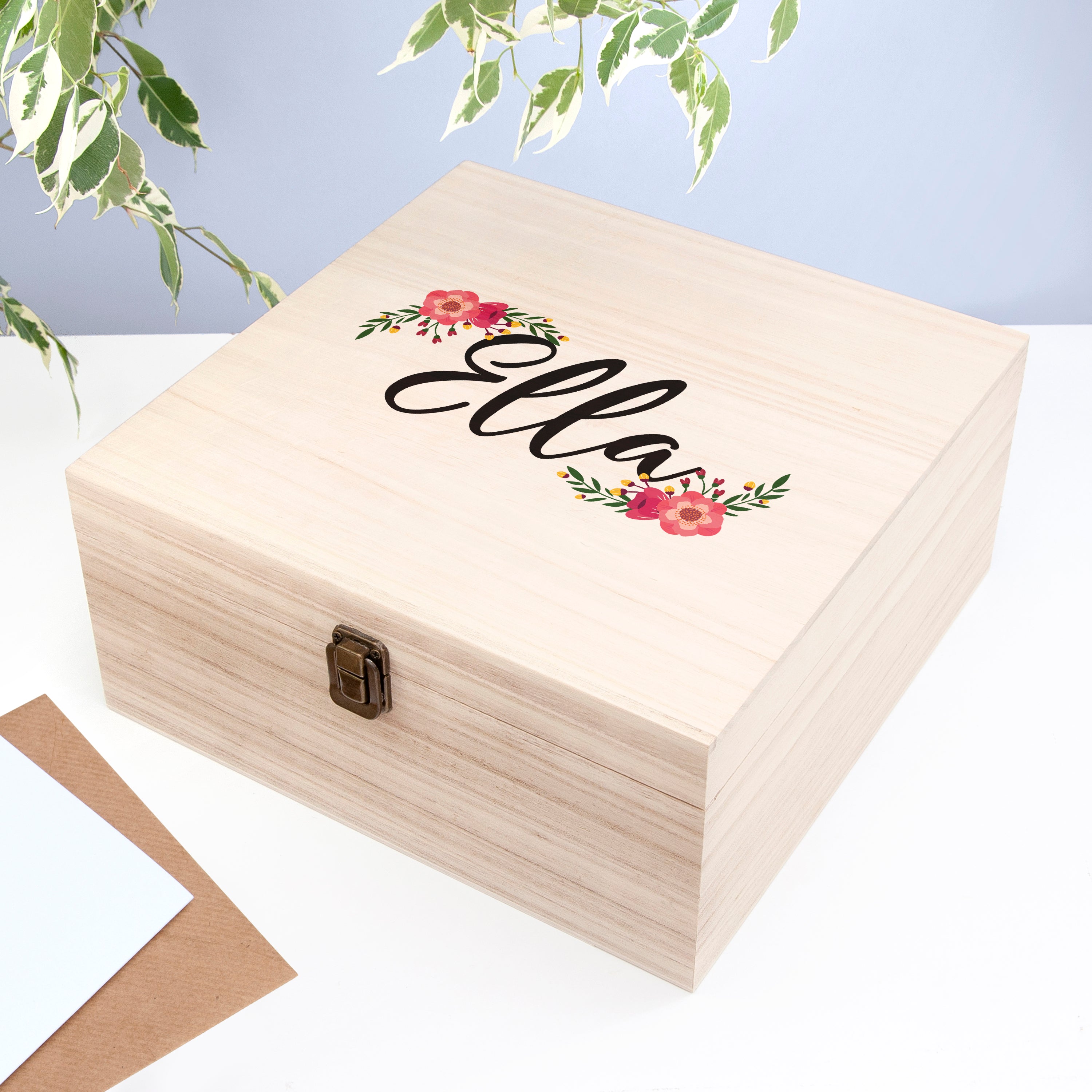 Personalised Floral Bridesmaid Box