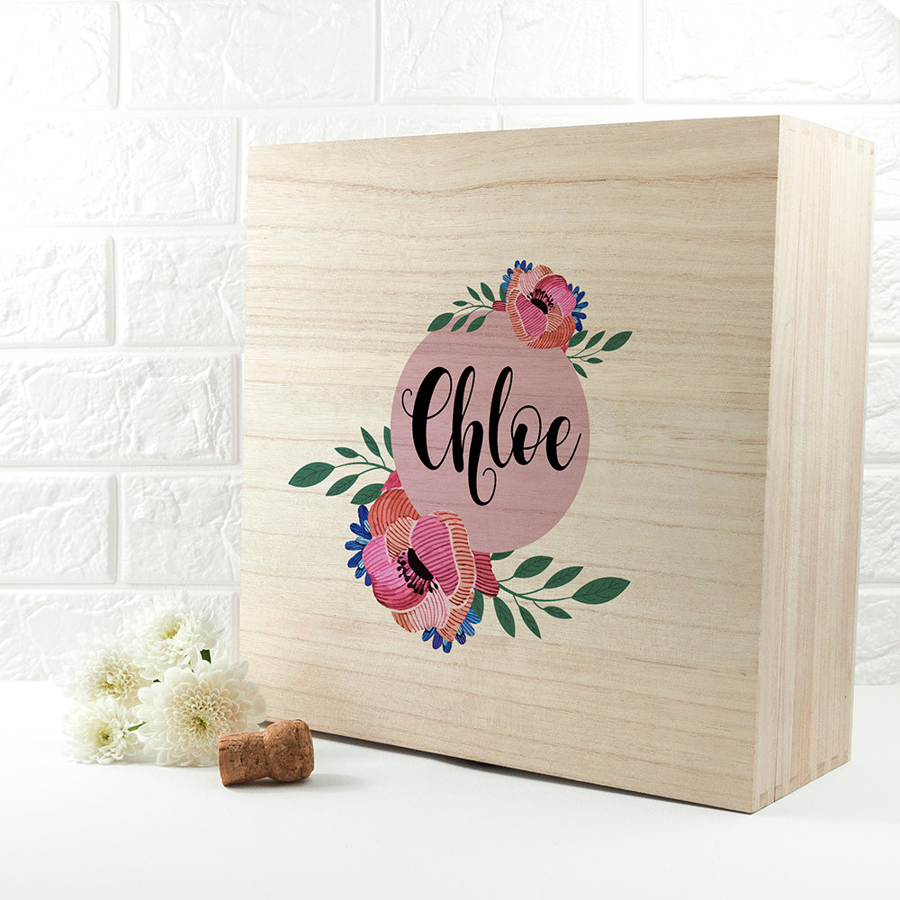 Personalised Blooming Flower Bridesmaid Box
