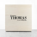 Personalised For My Groom on Our Wedding Day Box