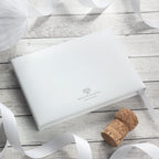 White Leather Wedding Guest Book