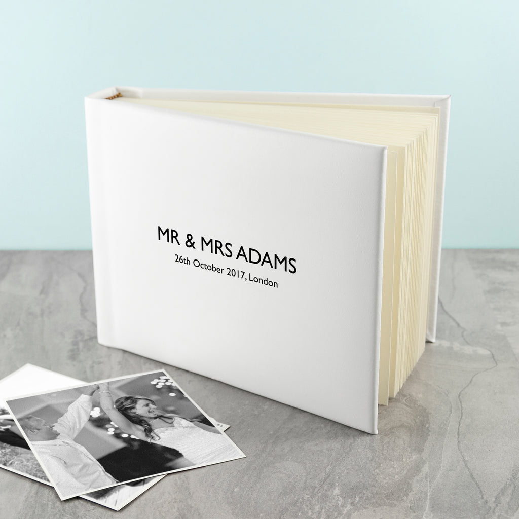 White Leather Photo Album