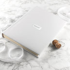 Personalised White Leather Photo Album