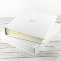 Personalised White Leather Photo Album