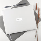 Personalised White Leather Memoriam Book