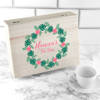 Personalised Rainforest Wreath Mother's Day Tea Box