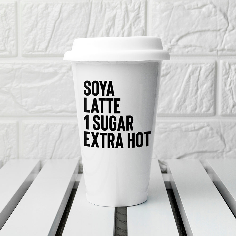 Personalised My Order Ceramic Travel Mug