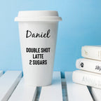 Personalised Name and Order Ceramic Travel Mug