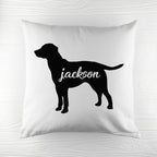 Personalised Labrador Silhouette Cushion Cover
