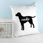 Personalised Labrador Silhouette Cushion Cover
