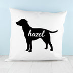 Personalised Labrador Silhouette Cushion Cover