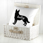 Personalised German Shepherd Silhouette Cushion Cover