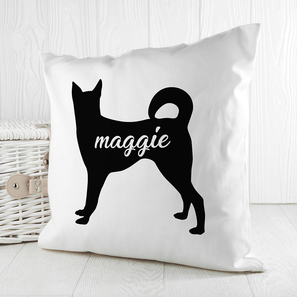 Personalised Husky Silhouette Cushion Cover